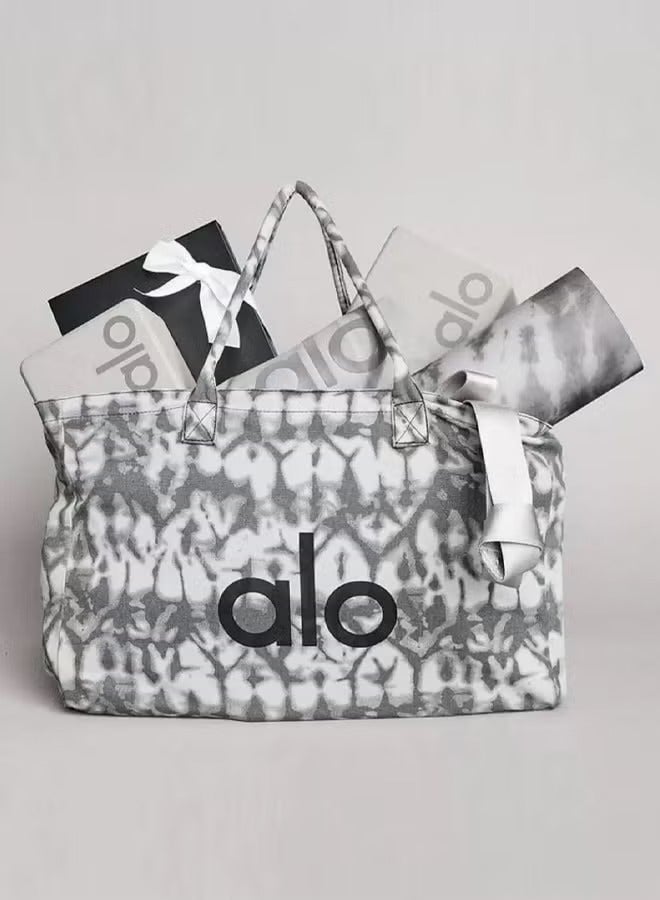 ألو يوغا حقيبة تسوق ALO للنساء، حقيبة رياضية نسائية، حقيبة كتف نسائية، حقيبة يد قماشية نسائية، حقيبة تسوق كبيرة السعة صديقة للبيئة 50 سم - Image 2